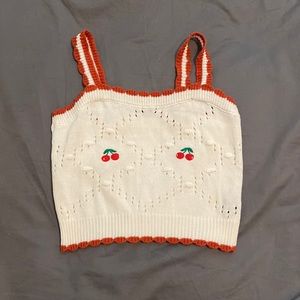 Cute Cider Cherry Tank Top Size Small